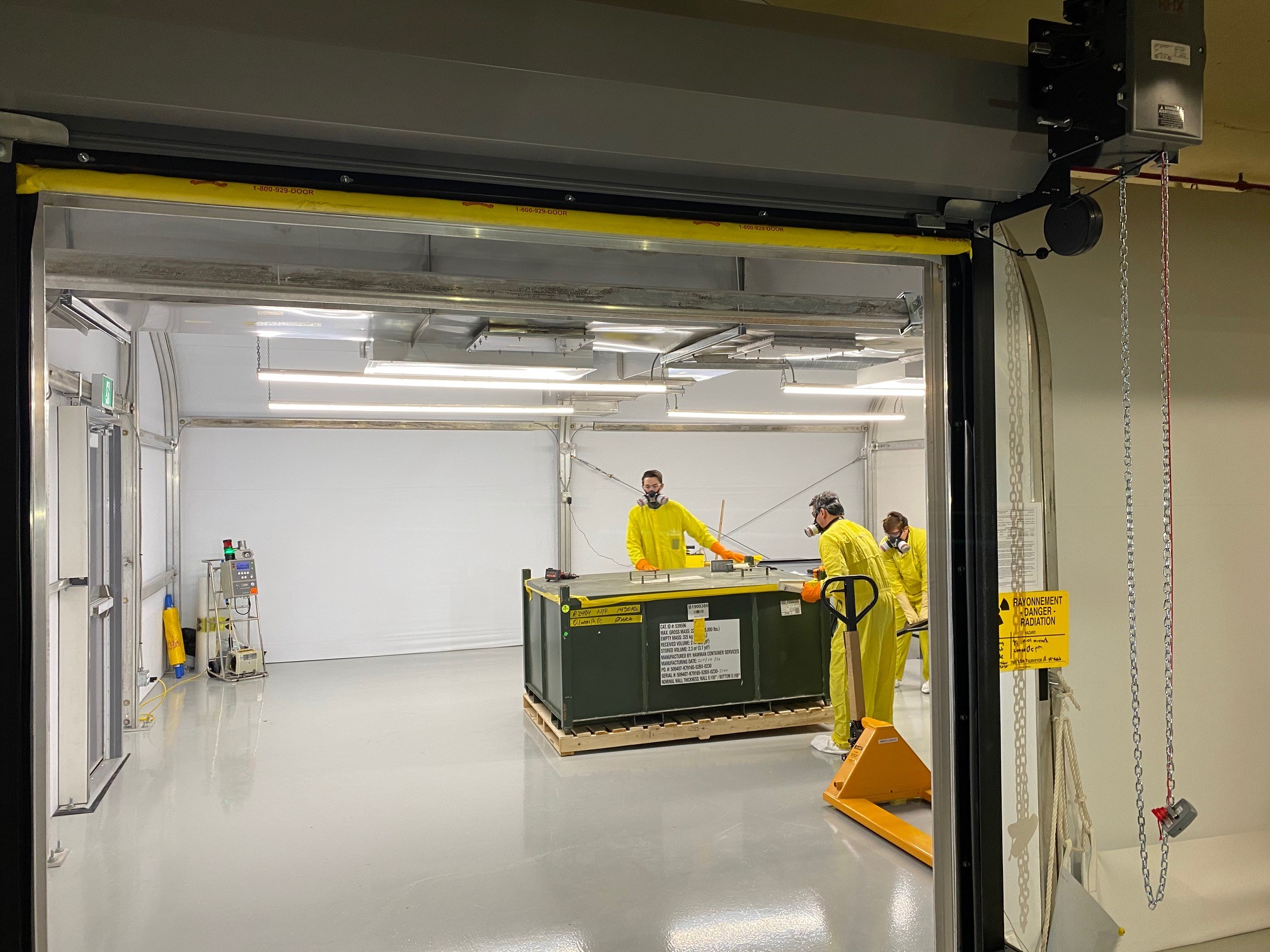 The Western Clean-Energy Materials and Sorting Facility will be built similar to Laurentis’s facility in Hamilton. Pictured above is the first shipment of low-level materials that arrived at the Hamilton CMSR facility in 2020.